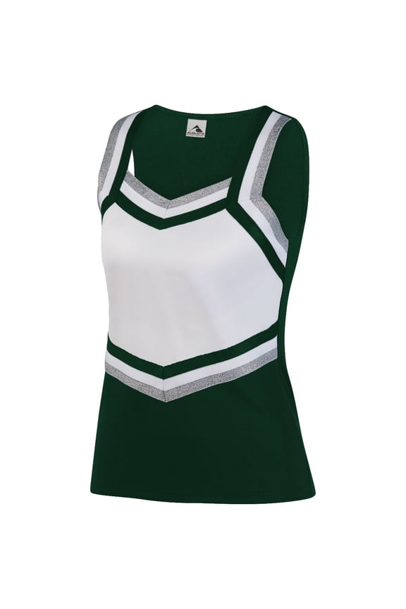 S Girls Pike Shell Dark Green/White/Metallic Silver 9141