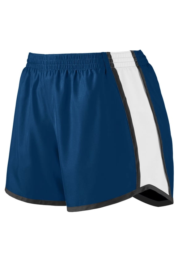 Augusta S Girls Pulse Team Shorts Navy/White/Black 1266