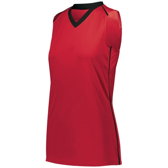 Augusta S Girls Rover Jersey Scarlet/Black 1688