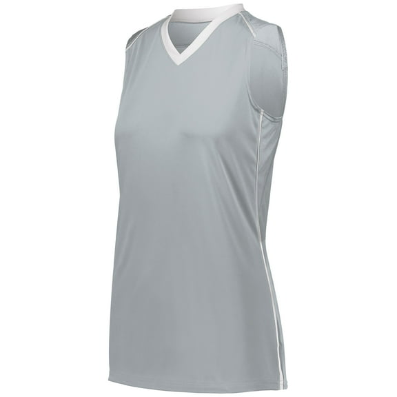 Augusta S Girls Rover Jersey Silver/White 1688