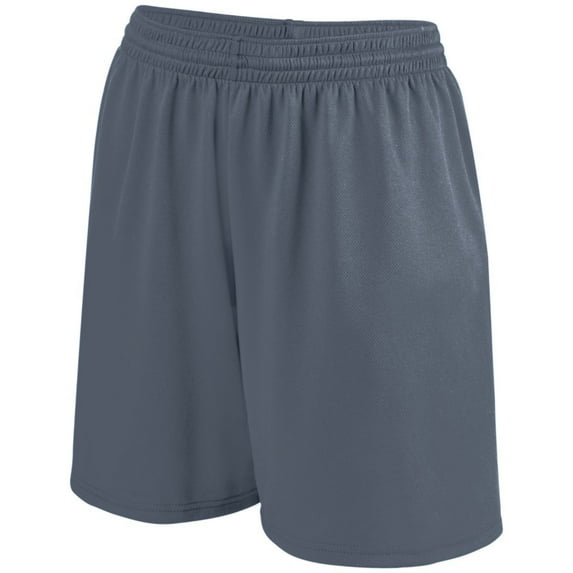 Augusta S Girls Shockwave Shorts Graphite/White 963