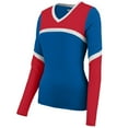 thumbnail image 1 of Augusta S Ladies Cheerflex Rise Up Shell Royal/Red/White 9210, 1 of 2