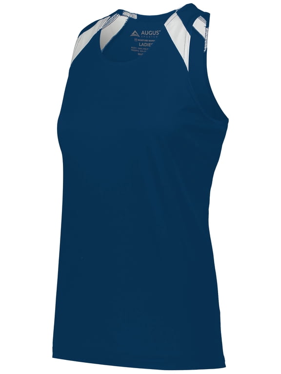 S Ladies Overspeed Track Jersey Navy/White 348