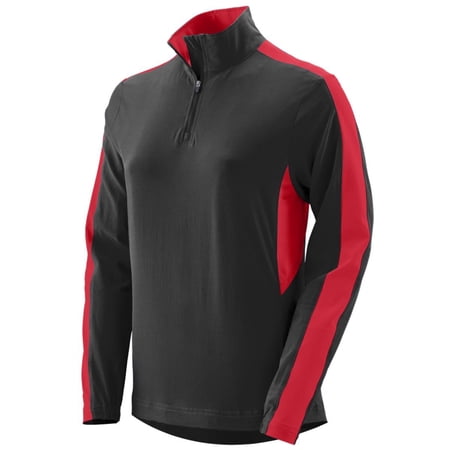 Augusta S Ladies Quantum Pullover Black/Red 3790