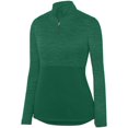 thumbnail image 1 of Augusta S Ladies Shadow Tonal Heather 1/4 Zip Pullover Dark Green 2909, 1 of 2