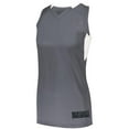 thumbnail image 1 of Augusta S Ladies Step-Back Basketball Jersey Graphite/White 1732, 1 of 2