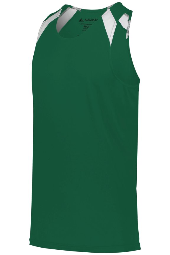 S Overspeed Track Jersey Dark Green/White 343