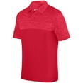 thumbnail image 1 of Augusta S Shadow Tonal Heather Polo Red 5412, 1 of 3