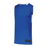 Augusta S Step-Back Basketball Jersey Graphite/White 1730