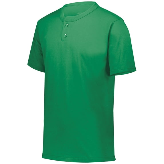 Augusta S Youth 2-Button Baseball Jersey Ash 644