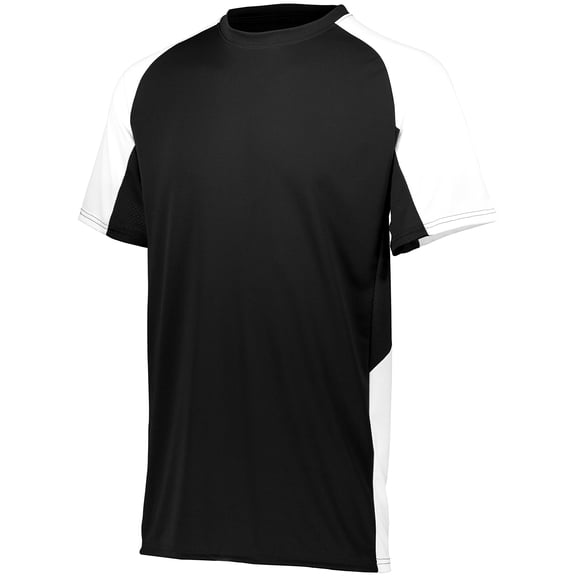 Augusta S Youth Cutter Jersey Black/White 1518