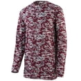 thumbnail image 1 of Augusta S Youth Digi Camo Wicking Long Sleeve T-Shirt Maroon Digi 2789, 1 of 2