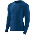 thumbnail image 1 of Augusta S Youth Hyperform Compression Long Sleeve Tee Navy 2605, 1 of 3