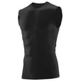 thumbnail image 1 of Augusta S Youth Hyperform Compression Sleeveless Tee Black 2603, 1 of 2