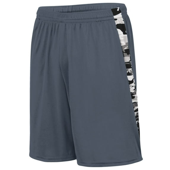 Augusta S Youth Mod Camo Training Shorts Graphite/Black Mod 1433