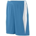 thumbnail image 1 of Augusta S Youth Top Score Shorts Columbia Blue/White 9736, 1 of 5