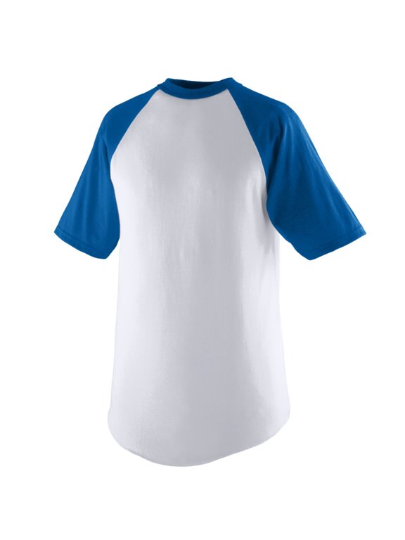 SHORT SLEEVE BASEBALL JERSEY WHI/ROY L