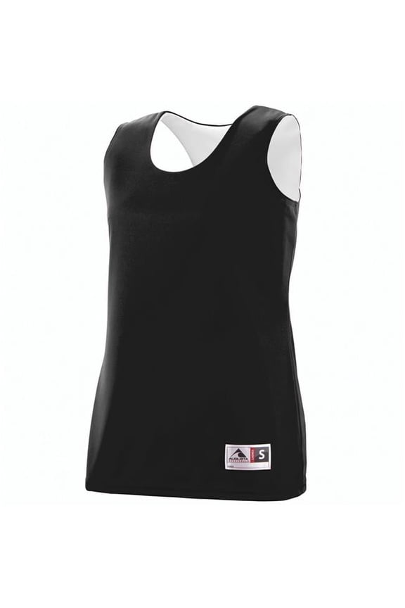 147 Women's Reversible Wicking Tank, Black/White, Large Pack