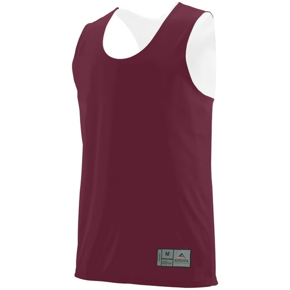 Augusta Sportswear 148 Men's Reversible Wicking Tank Maroon/White 2XL