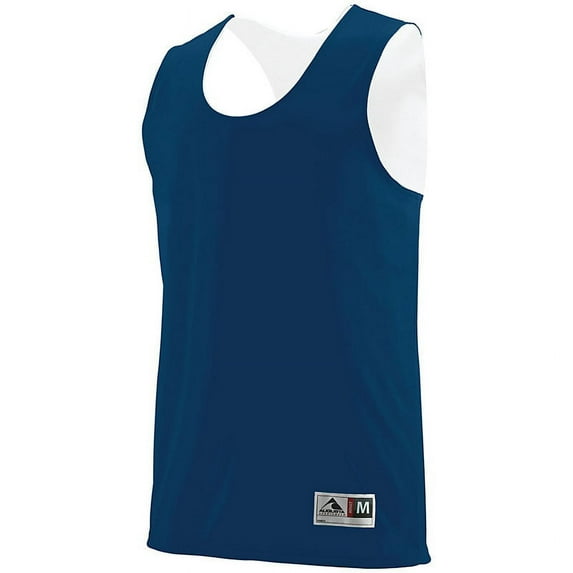 Augusta Sportswear 148 Men's Reversible Wicking Tank Navy/White M
