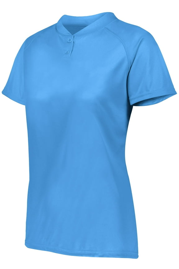 1567 Ladies Attain Wicking Two-Button Softball Jersey