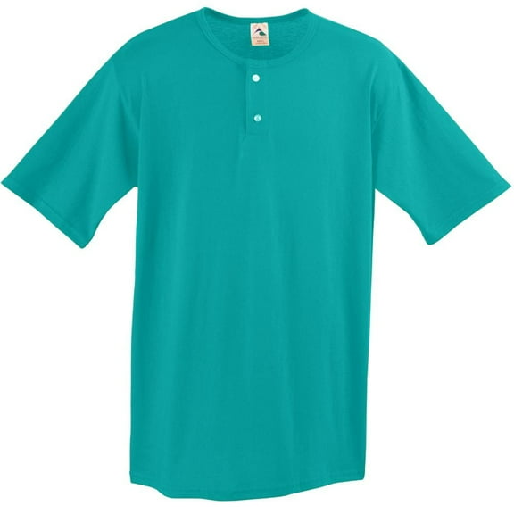 Augusta Sportswear 2XL Two-Button Baseball Jersey Teal 580