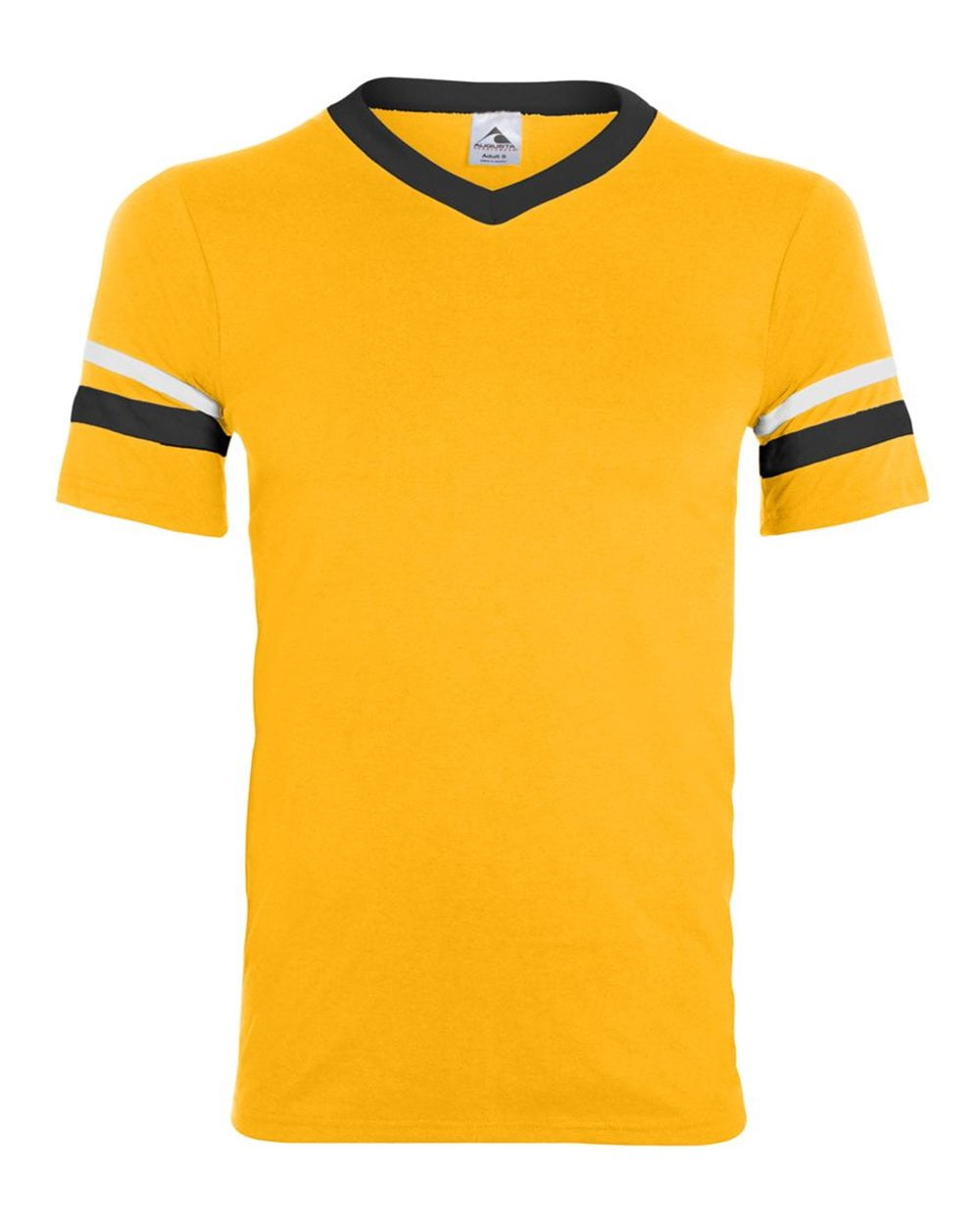 Augusta Sportswear Sleeve Stripe Jersey-PURPLE/GOLD/WHITE-M