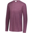 thumbnail image 1 of Augusta Sportswear 376 Casual Teen Crew Neck Shirt Male Maroon Heather S, 1 of 3
