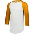 thumbnail image 1 of Augusta Sportswear 442 Sports Adult Crew Neck Shirt Male White/Gold 3Xl, 1 of 3