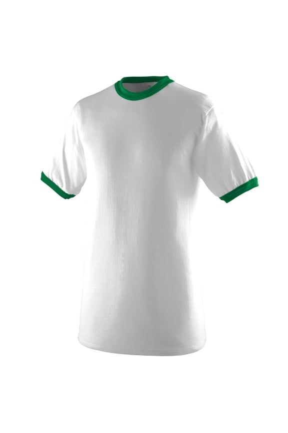 711 Youth's Ringer T-Shirt White/Kelly S