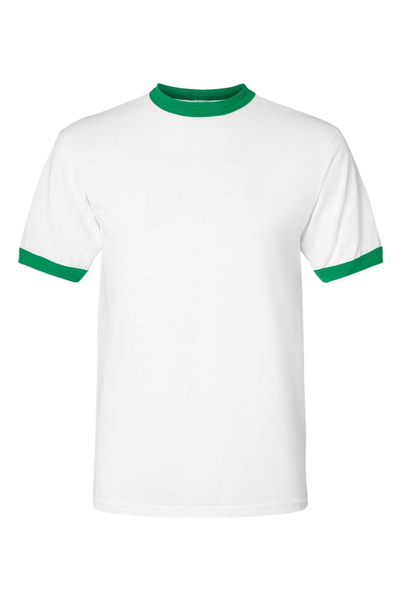50/50 Ringer T-Shirt Size up to 3XL