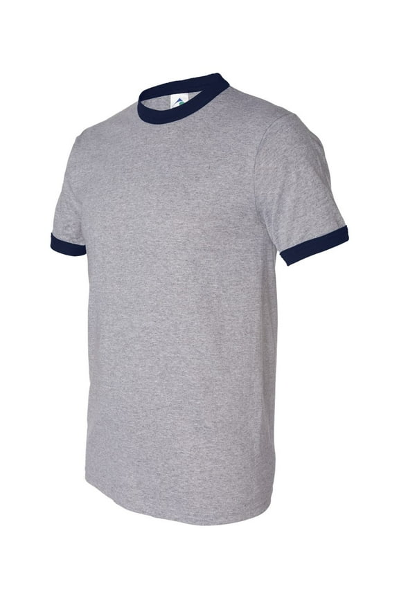 50/50 Ringer T-Shirt Size up to 3XL