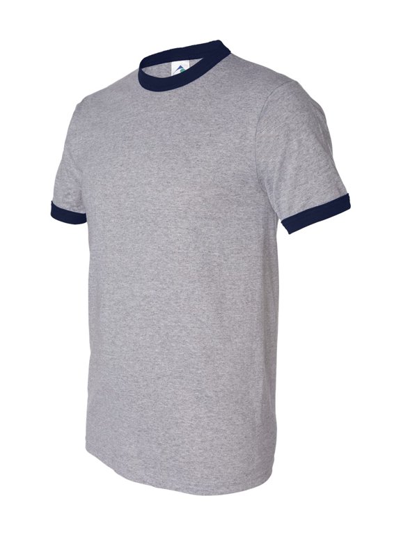 50/50 Ringer T-Shirt Size up to 3XL