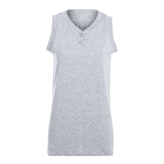 Augusta Sportswear 551 Girl's Sleeveless Two-Button Softball Jersey