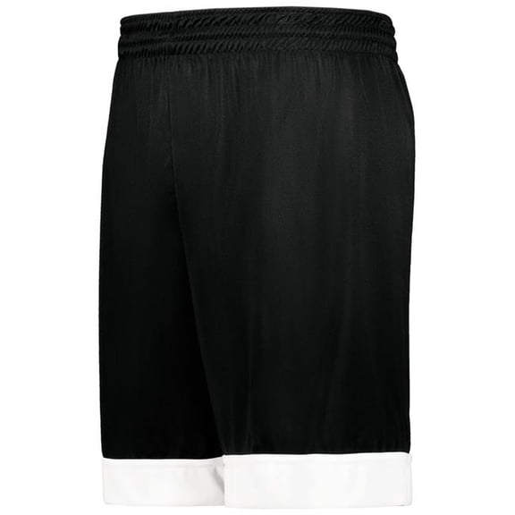 Augusta Sportswear 6929.420.2XL Swish Reversible Basketball Shorts, Black & White - 2XL