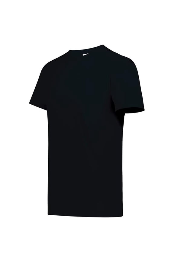6950.081.XL All-Day Core Basic 50 Percent Cotton & 50 Percent Polyester T-Shirt, Jet Black - Extra Large