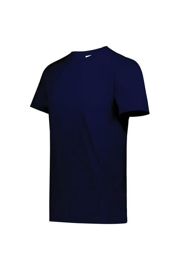 6950.067.XL All-Day Core Basic 50 Percent Cotton & 50 Percent Polyester T-Shirt, Midnight Blue - Extra Large