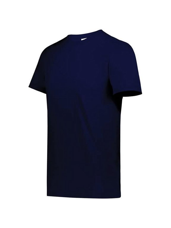 6950.067.S All-Day Core Basic 50 Percent Cotton & 50 Percent Polyester T-Shirt, Midnight Blue - Small