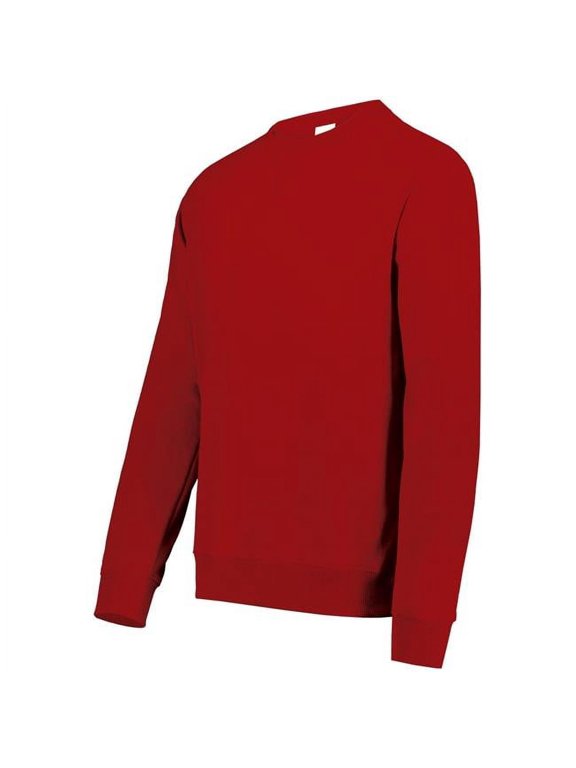 6957.085.4XL All-Day Core Basics Fleece Crew T-Shirt, Cherry Red - 4XL