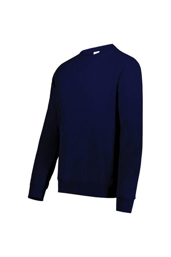 6957.067.4XL All-Day Core Basics Fleece Crew T-Shirt, Midnight Blue - 4XL