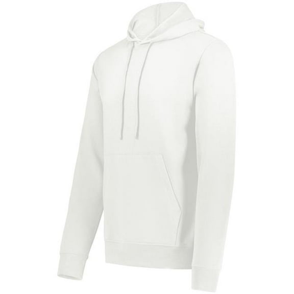 Augusta Sportswear 6955.803.2XL All-Day Core Basics Fleece Hoodie, Ultra White - 2XL