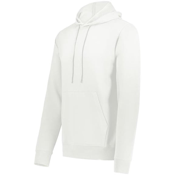Augusta Sportswear 6955.803.3XL All-Day Core Basics Fleece Hoodie, Ultra White - 3XL