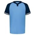 thumbnail image 1 of Augusta Sportswear B16834504 Cutter Henley Jersey, Black & White - Medium, 1 of 1