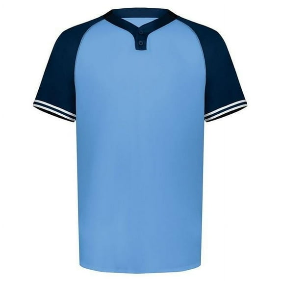 Augusta Sportswear B16834726 Cutter Henley Jersey, Scarlet & Royal - Extra Large