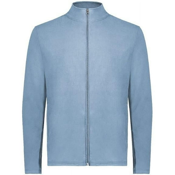 Augusta Sportswear B20734502 Women Eco Revive Micro-Lite Fleece Full-Zip Jacket, Black - Extra Small