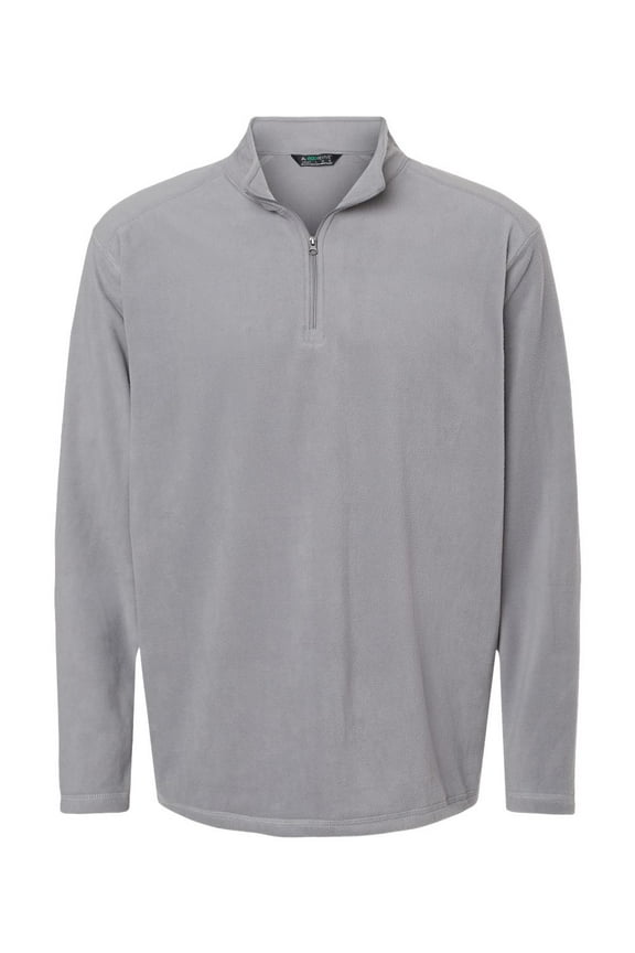 B24534098 Men Eco Revive Micro-Lite Fleece Quarter-Zip Pullover, Graphite - 3XL