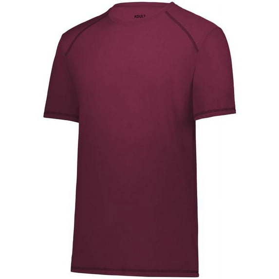 Augusta Sportswear B25534534 Youth Super Soft-Spun Polyester T-Shirt, Maroon - Medium
