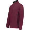 thumbnail image 1 of Augusta Sportswear B29334538 Eco Revive Polar Fleece Quarter-Zip Pullover, Maroon - 3XL, 1 of 1