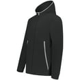thumbnail image 1 of Augusta Sportswear B29634505 Eco Revive Polar Fleece Hooded Full-Zip Jacket, Black - Large, 1 of 1