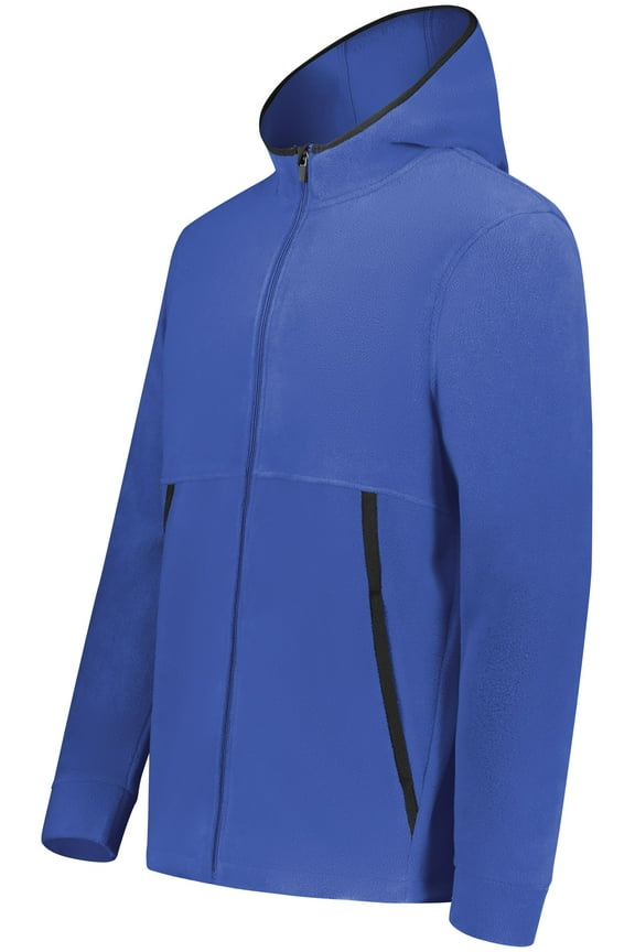 B29634758 Eco Revive Polar Fleece Hooded Full-Zip Jacket, Royal - 3XL